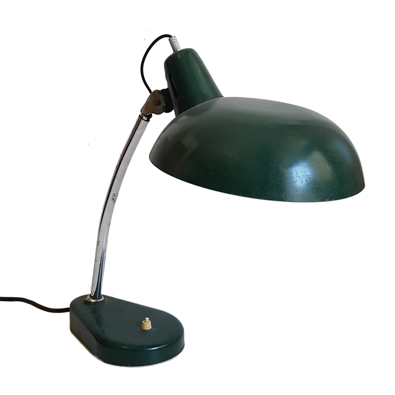 Lampada da scrivania vintage verde scuro - A 42